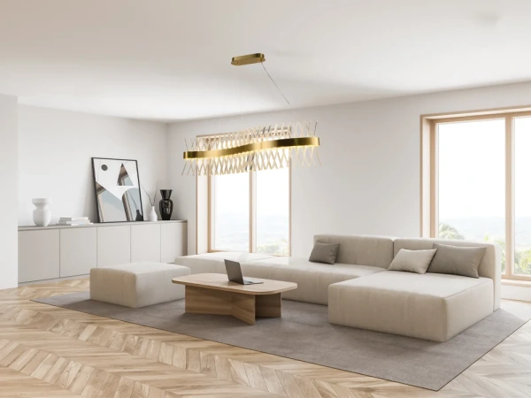 LED krištáľové svietidlo + diaľkový ovládač 95W - J6306/C 6