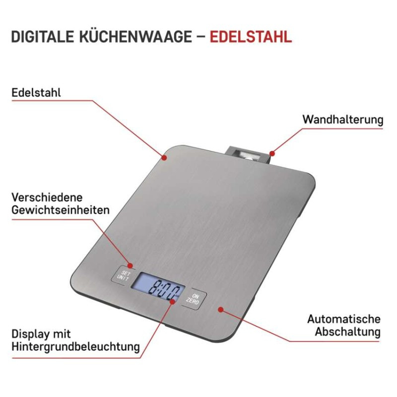 Digitálna kuchynská váha EV023, strieborná 4