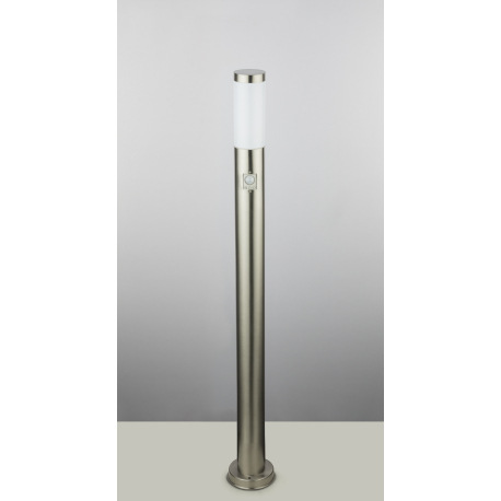 Vonkajšie svietidlo, nerezová ocel, plast biely, IP44, senzor: 90 °, dosah 9m, Ø 127, V: 1100, bez ž 7