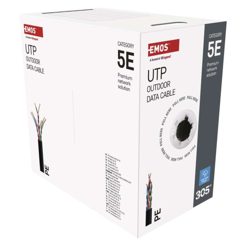 Datový kábel UTP 5E, outdoor, 305m 8