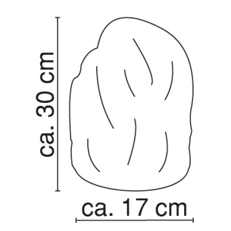 Dekoratívne svietidlo, solný kryštál, 7-10 kg, vypínač, ŠxV: 170x300, bez žiarovky 1xE14, max. 15W 2 8