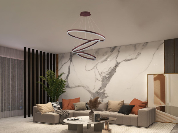 LED závesné svietidlo na lanku + diaľkový ovládač 125W - J4313/BR 2