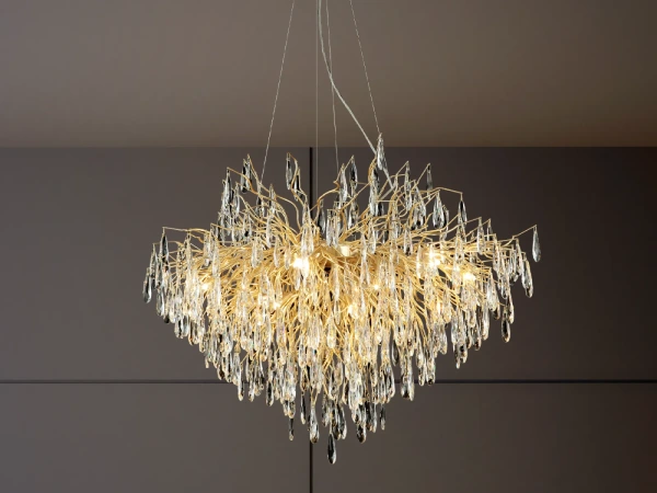 Luxusný závesný krištáľový luster 11 x G9 - CA061/1000L 11