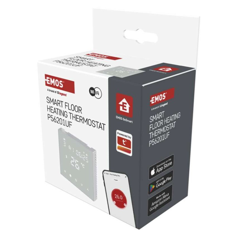 Podlahový programovateľný drôtový WiFi GoSmart termostat P56201UF 5