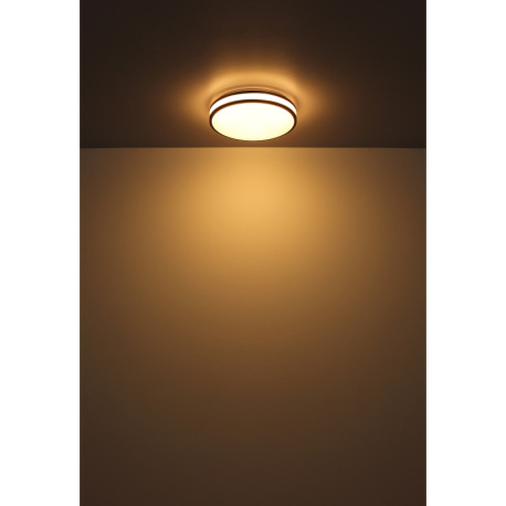 Stropné svietidlo, kov biely, plast vo farbe kávy, plast biely, stmievateľné, fixácia farieb, zmena 14