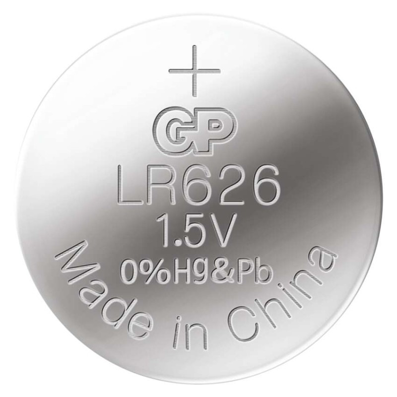 Alkalická gombíková batéria GP LR626 (177F), 10 ks