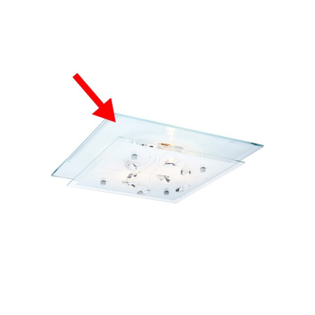 Náhradné sklo pre 40408-2, zrkadlové, 33,5x33,5cm