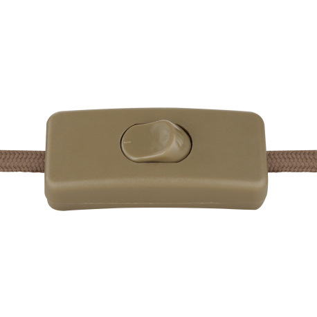 Stolová lampa, kov čierny, drevo čierne, imitácia spáleného dreva, textilný kábel šampaň, vypínač, D 12