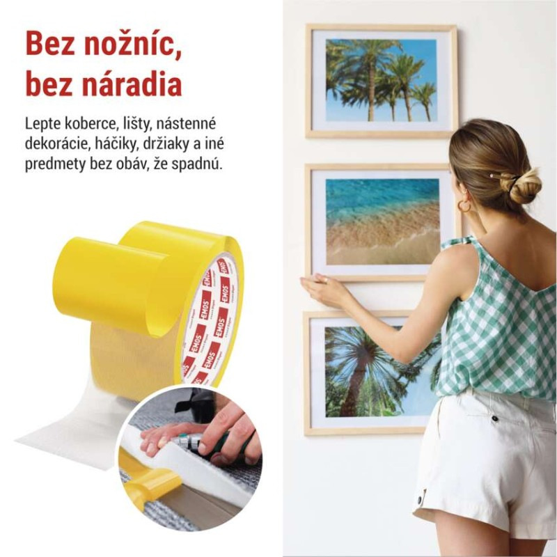 Dvojstranná DUCT páska 50 mm / 10 m, priehľadná 1