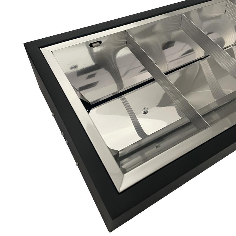 Čierne žiarivkové prisadené svietidlo na 2 x T8 ( 120cm LED trubica ) - TL302B 5