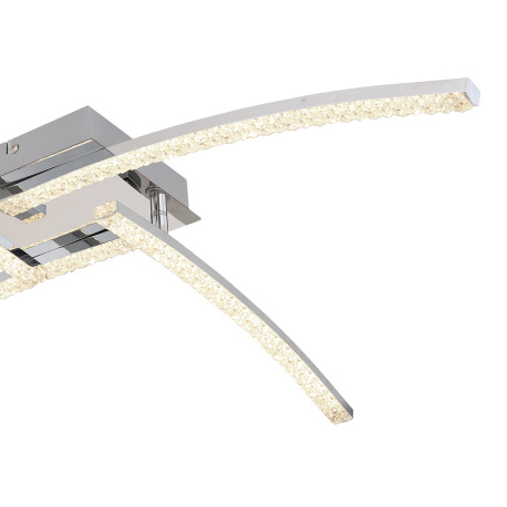 Stropné svietidlo, kov chróm, plast, akrylové krištále priehľadné, nastaviteľné, zmena farby svetla 7