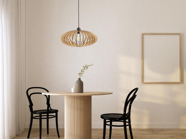 Závesný luster z masívneho dreva E27 / 450 - WRE131 4