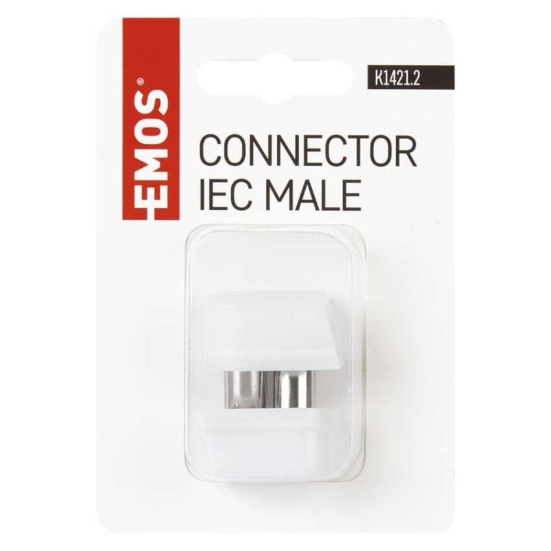 Konektor IEC vidlice zacvakávací uhlový 1