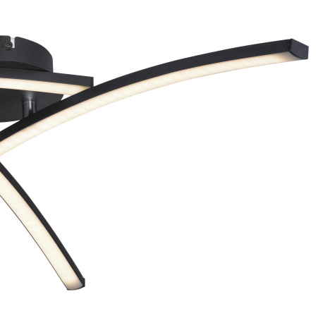 Stropné svietidlo, kov čierny matný, plast biely, nastaviteľné, zmena farby svetla pomocou nástennéh 4