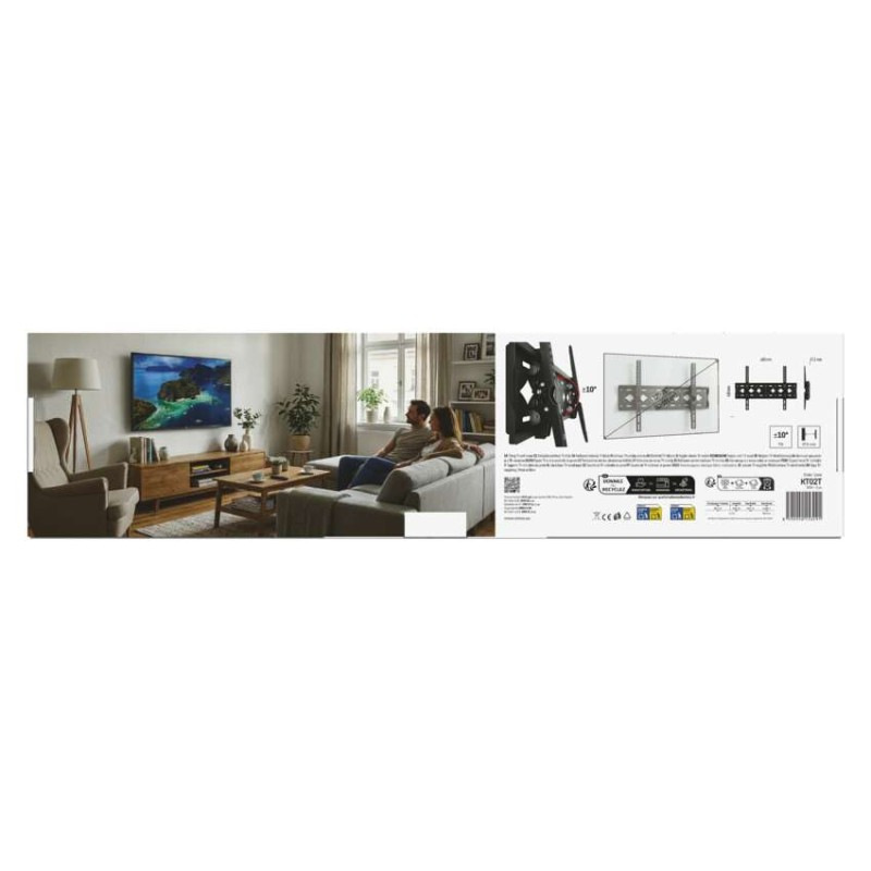 Naklápací nástenný TV držiak 32–75" (81–191 cm) 4