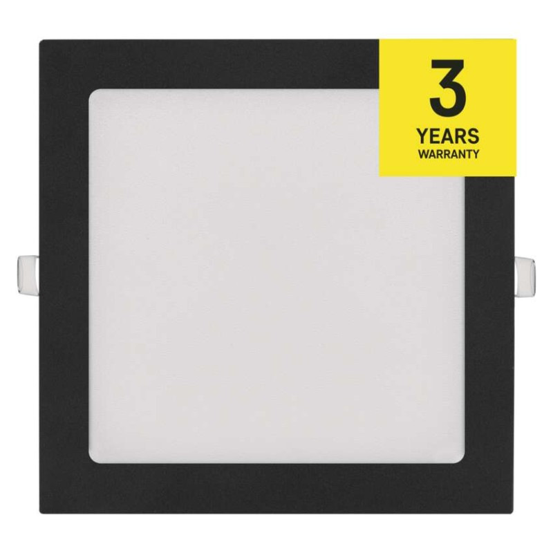 LED vstavané svietidlo NEXXO, štvorec, čierne, 18W, CCT 10