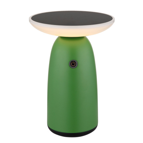 Solárne sv., hliník zelený matný, plast čierny matný/biely, dotykový stmievač, pamäť, bez adaptéra, 5