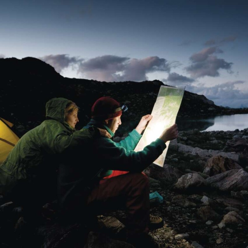 COB LED čelovka P3528, 150 lm, 20 m, 3× AAA 8