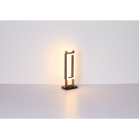 Nástenné svietidlo, kov čierny, MDF tmavohnedý, plast biely, ŠxV:135x450mm, H: 75mm, vrátane LED 10W 5