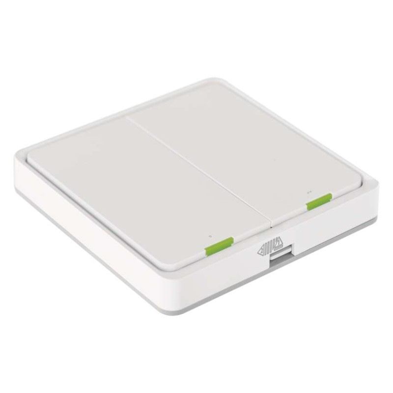 GoSmart Prenosný ovládač scén IP-2002ZW, ZigBee 3.0, 2-tlačidlový 12