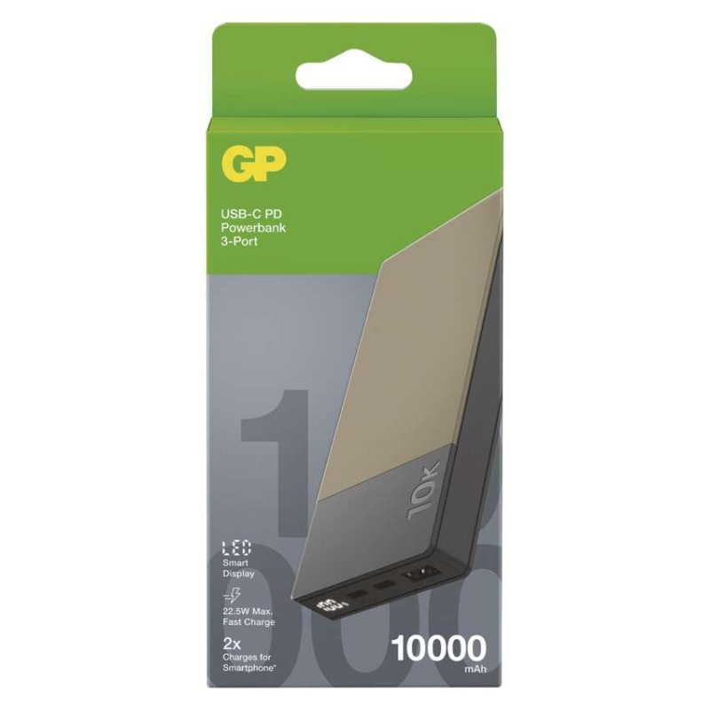 Power bank GP M2+ Series, 10 000 mAh, 22,5 W, béžová 4