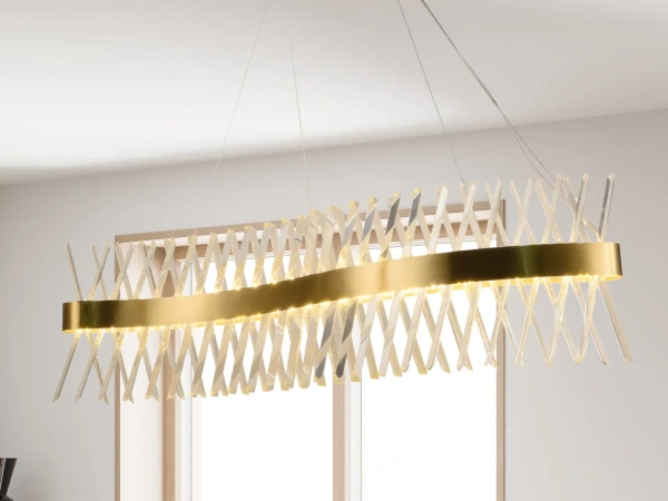 LED krištáľové svietidlo + diaľkový ovládač 95W - J6306/C 5