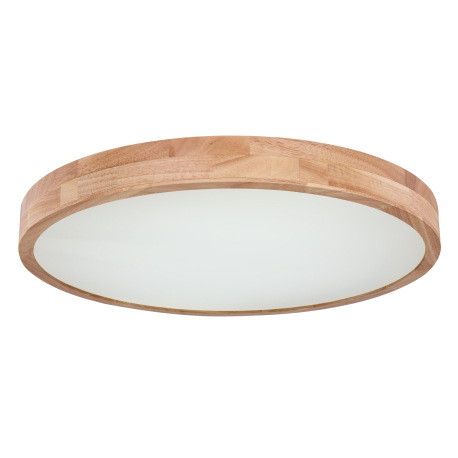 Stropné svietidlo, kov biely, prírodné drevo, plast biely, funkcia pamäte, stmievateľné, diaľkové ov 5