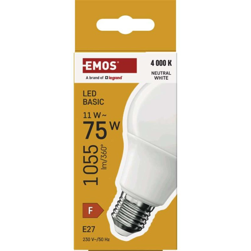 LED žiarovka Basic A60 / E27 / 11W (75 W) / 1055 lm / Neutrálna biela 3