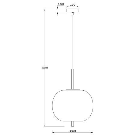 Závesné svietidlo, kov čierny, mosadz, dymové sklo, ø: 300mm, V:1200mm, bez žiarovky 1x E27, max. 60 8