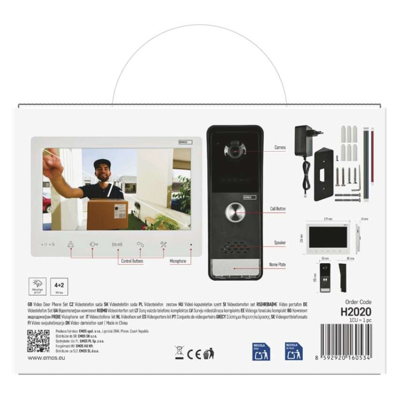 Sada domáceho video vrátnika EM-LS07HD 8