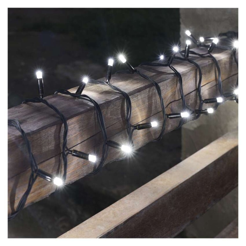 Profi LED spoj. reťaz preblikávajúca, 10 m, vonkajšia aj vnútorná, studená biela 3