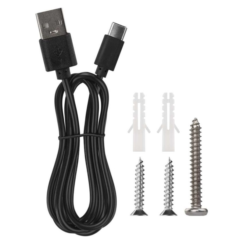 LED stolná lampa ABBIE, dobíjacia, čierna 9