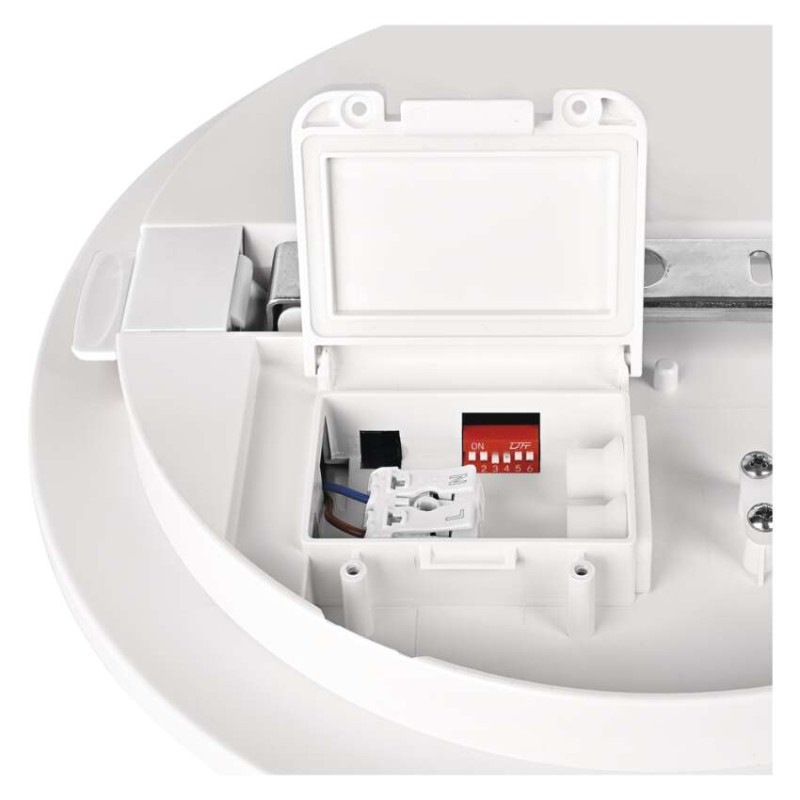 LED stropné svietidlo DORI EVO, MW sensor, okrúhle biele 24W, IP65, Neutrálna biela 9