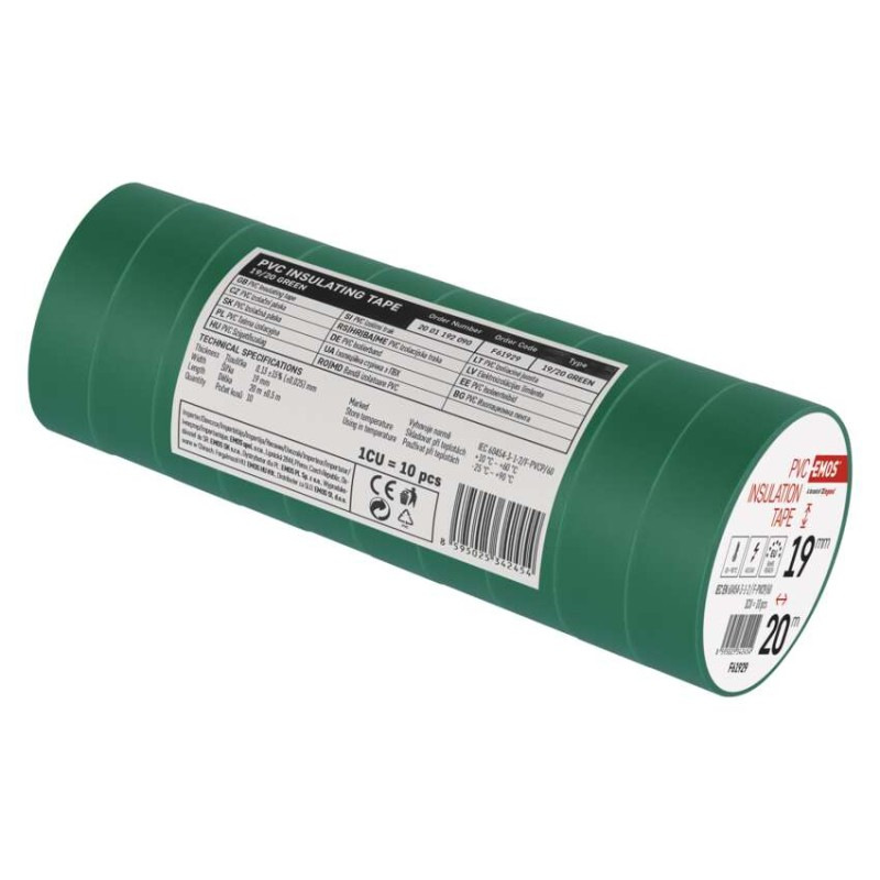 Izolačná páska PVC 19mm / 20m zelená 1