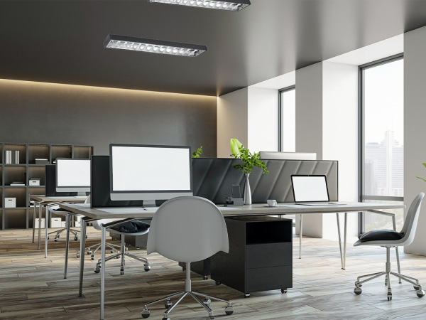 Čierne žiarivkové prisadené svietidlo na 2 x T8 ( 120cm LED trubica ) - TL302B 14