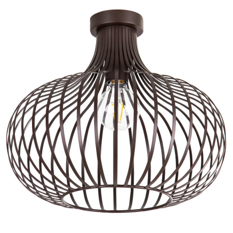 Stropné svietidlo, kov matný imitácia hrdze, ø: 400mm, V: 350mm, bez žiarovky 1xE27, max. 40W 230V 6