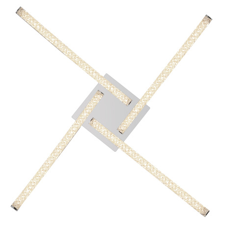 Stropné svietidlo, kov chróm, plast, akrylové krištále priehľadné, nastaviteľné, zmena farby svetla 20