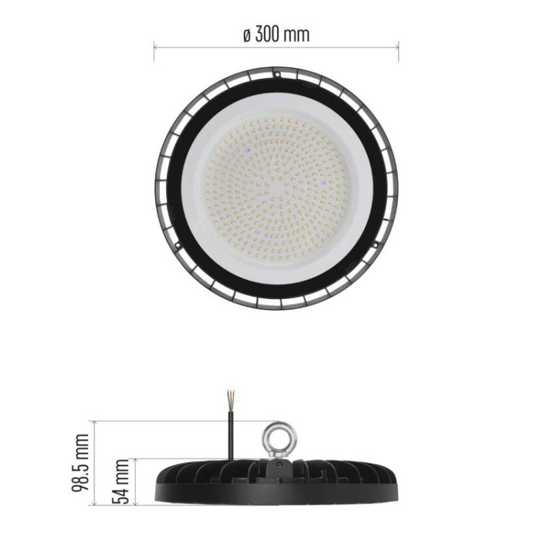 LED priemyselné závesné svietidlo HIGHBAY CORUS 166W 4