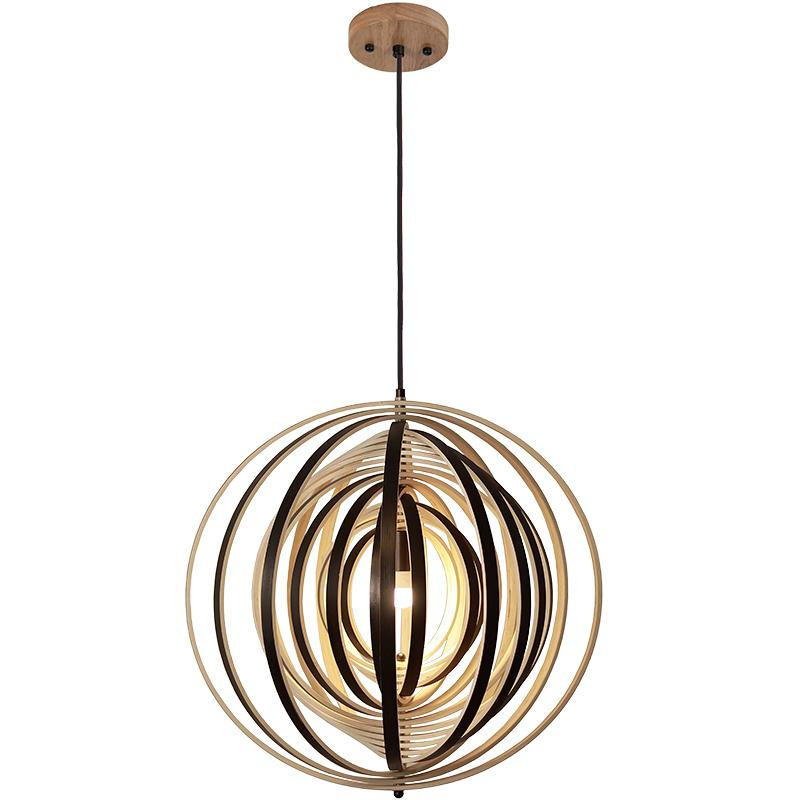 Závesné svietidlo z masívneho dreva E27 / 590 - WRE073 4