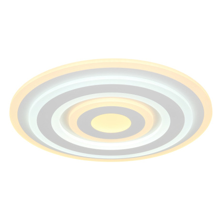 Stropné svietidlo, kov biely, akryl biely, 2 krúžky 2700K a 2 krúžky 6500K (nie je možné prepínať),