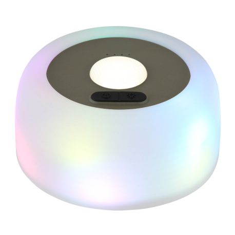 Solárne svietidlo, plast/textil zelený/čierny, silikón biely, krokový prepínač, USB kábel, aku. CR18 9