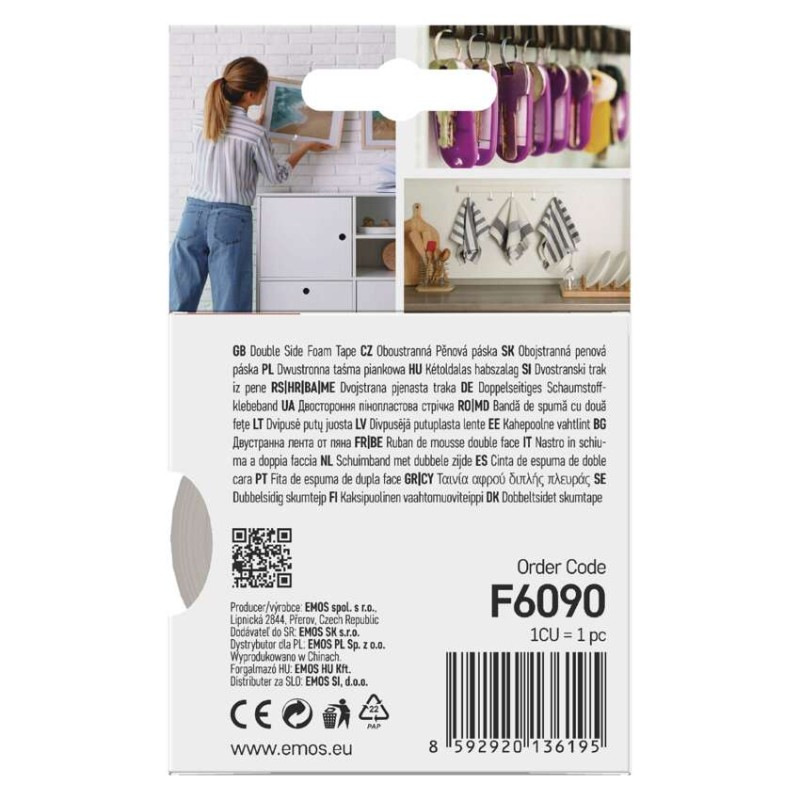  Dvojstranná penová páska 20 mm / 3 m, zelená 5