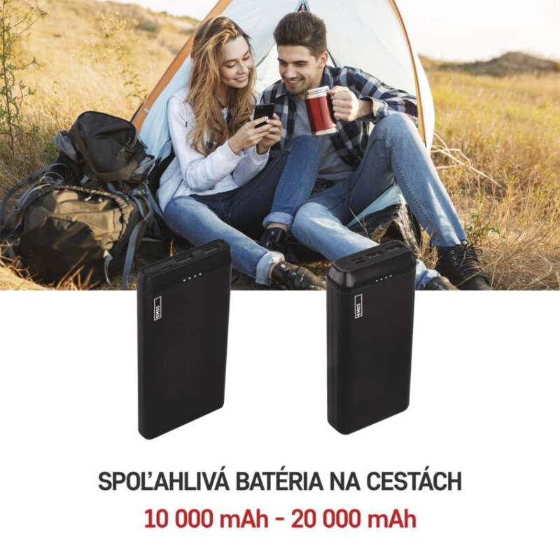 Power bank EMOS Alpha2 20, 20 000 mAh, 10 W, čierny 5