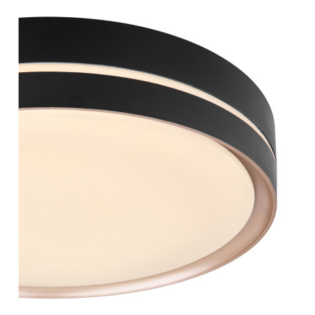 Stropné svietidlo, kov čierny/bronzový, plast biely, pamäťová funkcia, nočné svetlo, stmievateľné, d 4