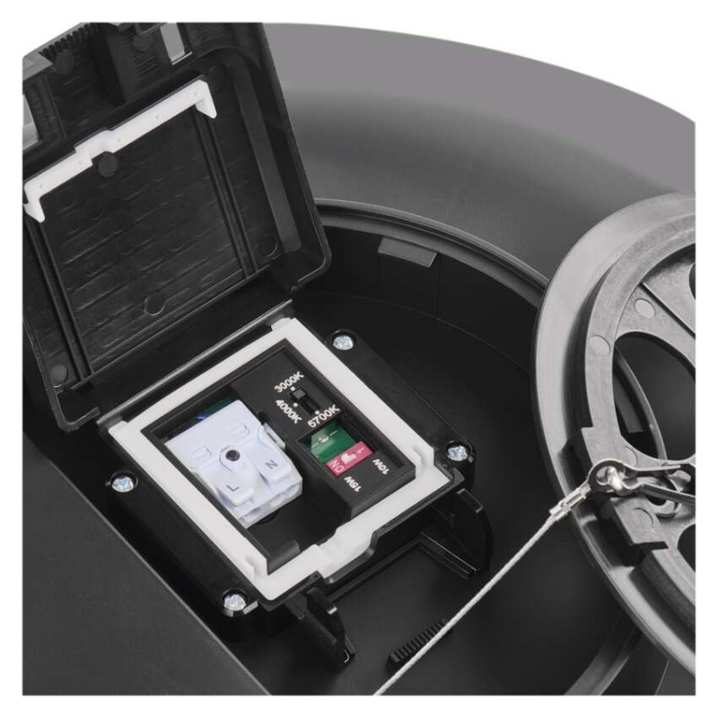 LED prisadené svietidlo DIONI kruhové, čierné,18W, CCT 11