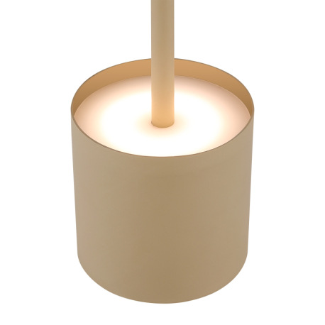 Stolná lampa, plast/kov piesková matná, plast biely, dotykové zapínanie/vypínanie, plynulý dotykový 5