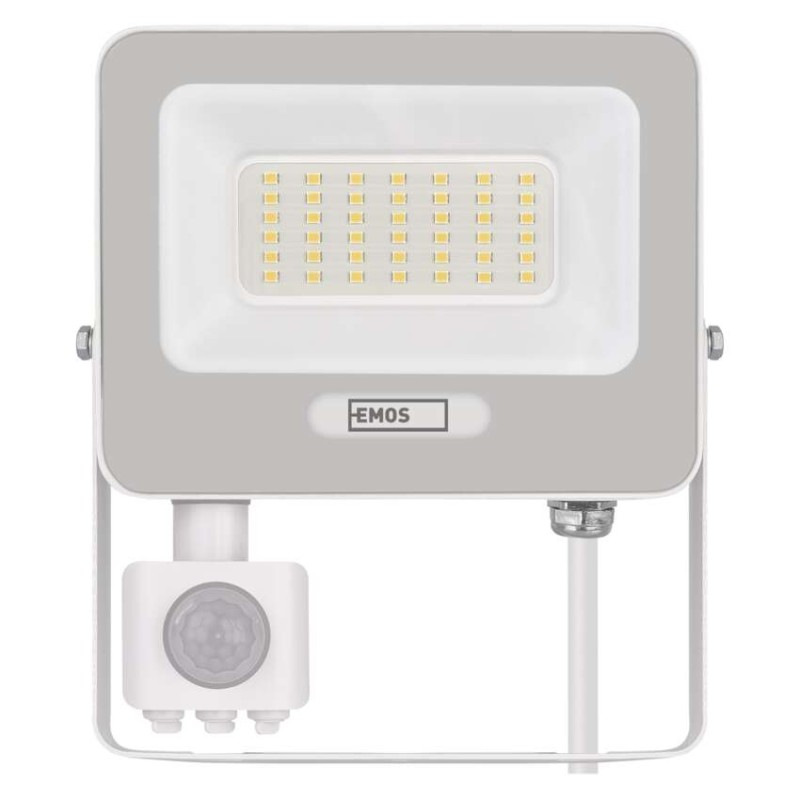 LED reflektor GLARO s pohybovým čidlom, 30 W, biely, IP54, 3000 lm, neutrálna biela 2
