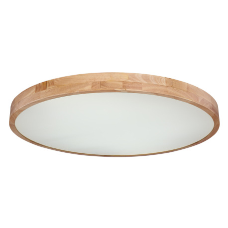 Stropné svietidlo, kov biely, prírodné drevo, plast biely, funkcia pamäte, stmievateľné, diaľkové ov 13