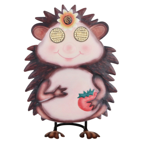 Solárne svietidlo kovové hnedé/viacfarebné matné, plast čierny matný, vypínač, batéria súčasťou bale 3