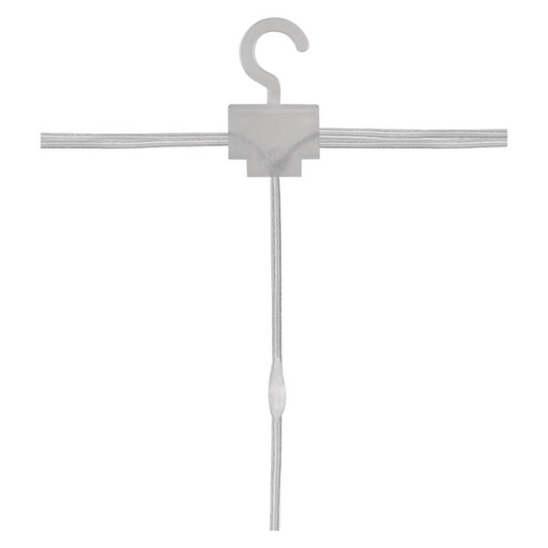 LED vianočná drop reťaz – záclona, 1,7x1,5 m, vonkajšia aj vnútorná, teplá biela, programy 12